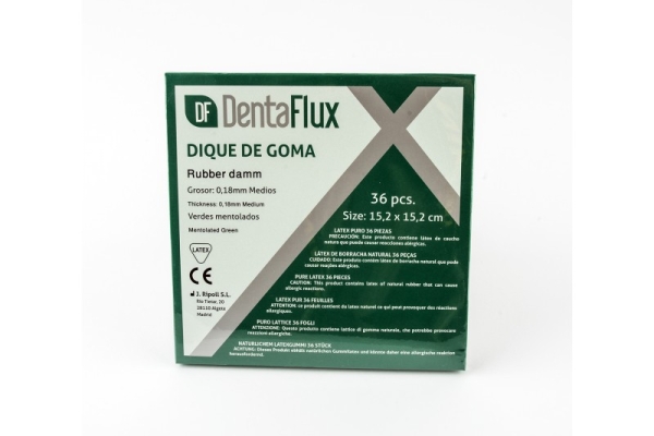 RUBBER DAM VERT DENTAFLUX