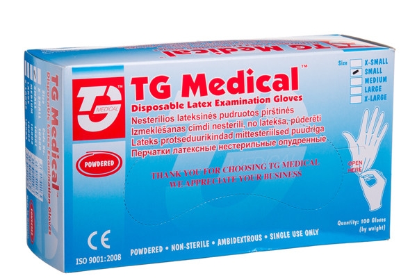 GANTS D'EXAMEN EN LATEX TG MEDICAL