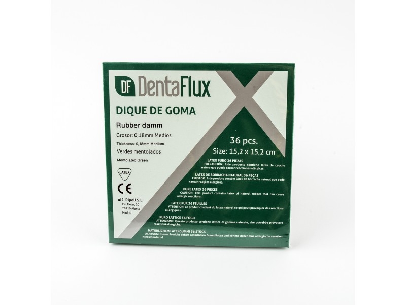 RUBBER DAM VERT DENTAFLUX
